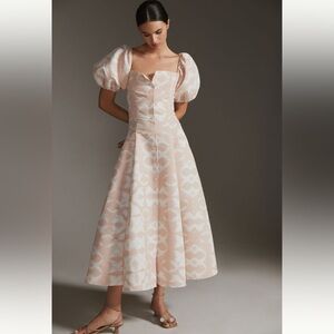 Sachin & Babi Annon Puff - Sleeve Midi Dress